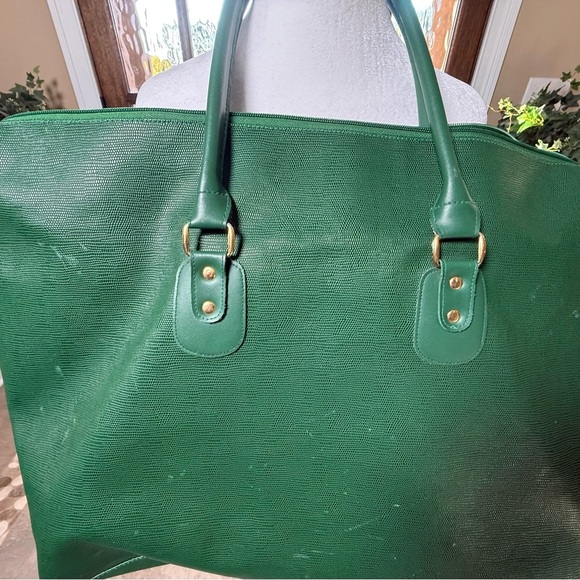 Christian Dior Large Great Weekender Canvas Luxury Duffle Bag Green. Unisex Bag - Picture 3 of 10